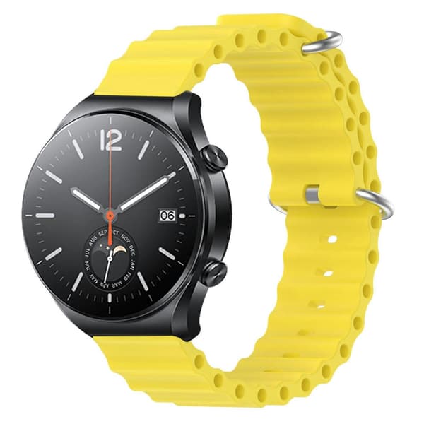 Silikonrem for Xiaomi MI Watch S1 Yellow