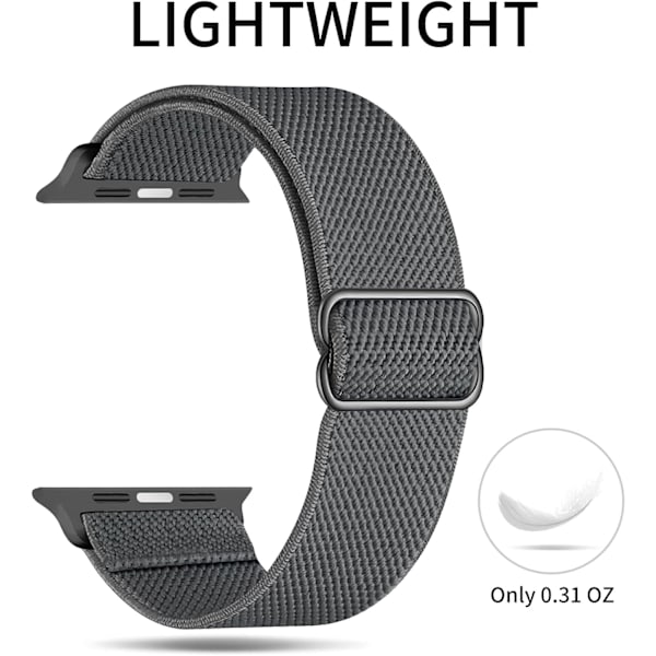 Elastisk Solo Loop-reim kompatibel med Apple Watch-reimer 10 38mm/40mm/41mm