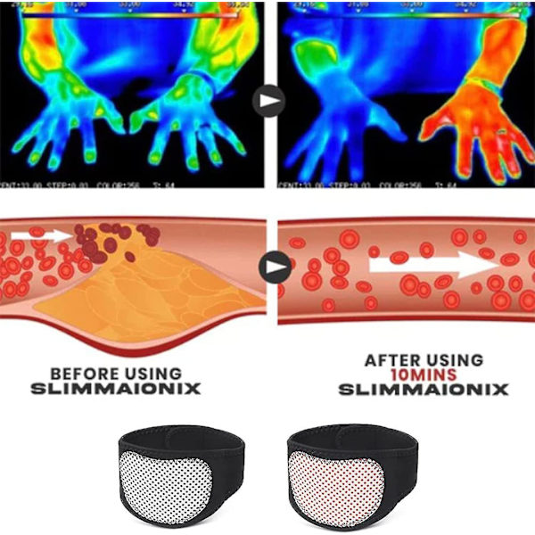 Slimm Arm Trimmers, 2023 Nya Arm Trimmers För Slapp Armar, Turmalin Akupressur Självvärmning Detoxing Shaping Black