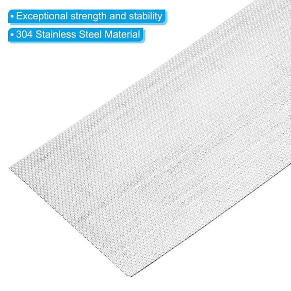 Rustfrit Stål Perforeret Plade - 11,8 x 6 304 Metal Netplade