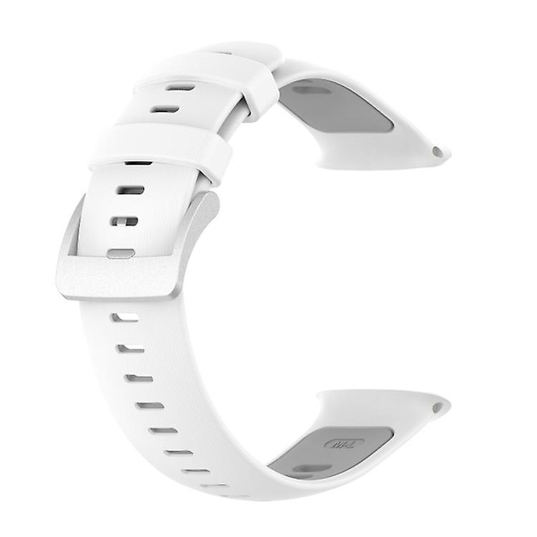 Til Polar Vantage V2 tofarvet silikoneurrem White Grey