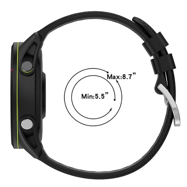 Til Garminactive S 18mm ensfarvet silikoneurrem Orange