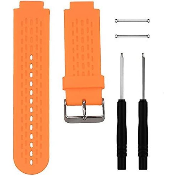 Myk silikonerstatningsklokkerem for Garmin Approach S2 / S4 Orange