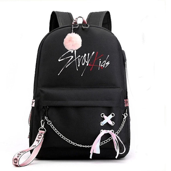 Stray Kids Anime Ryggsäck Casual Daypack Rucksack Väska Guanguan 1