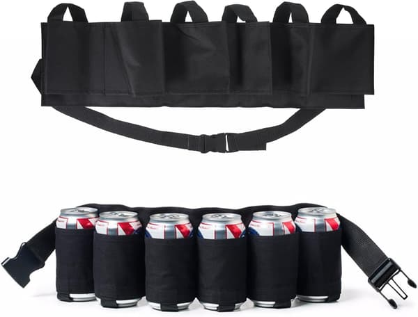 Öl Bälte (6-pack) - Bärbar Midjebälte för Öl för Utomhusaktiviteter