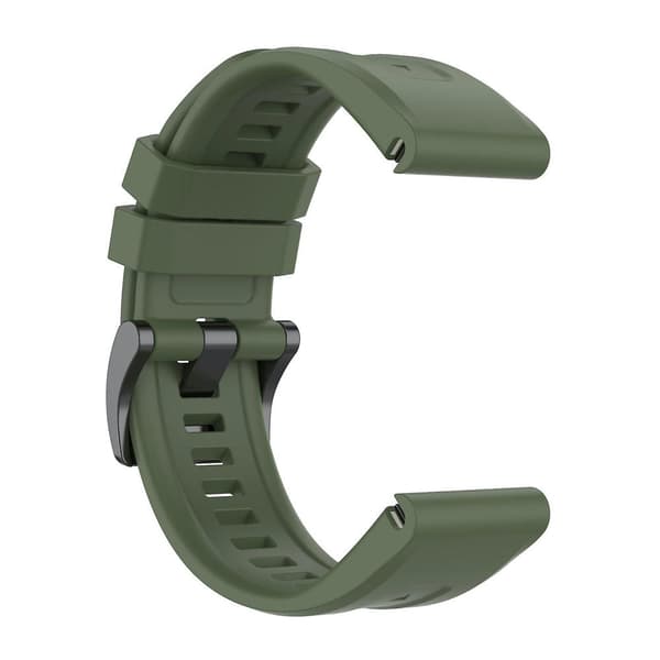 22mm Quick Release Silikonerem til Garmin Fenix 5X Army Green