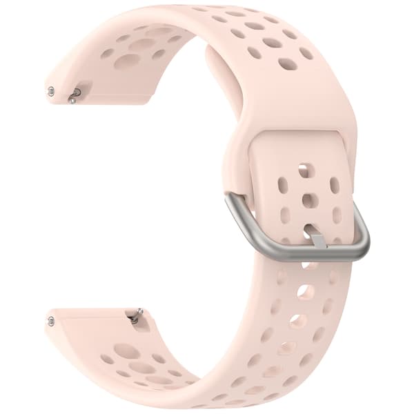 Stropp for Amazfit Bip 6 22mm Pustende silikonstropp (rosa)