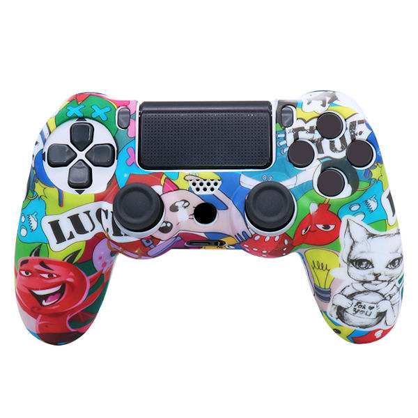 Silikone etui til PS4 controller M-PS4-14 (Hvid kat)