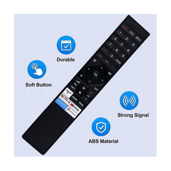 Fjernkontroll erstatning for ERF3B72H ERF3A72 ERF3C72H ERF3A70 Smart 4K Laser-projektor UHD LED HDTV