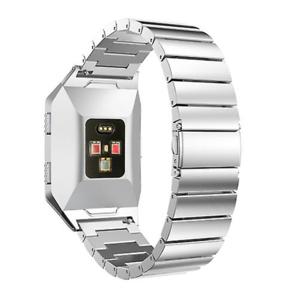 Til Fitbit Ionic urrem i rustfrit stål Silver