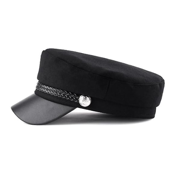 Chaufför Top Cap Svart Basker Chaufför Kostym Hatt Fancy Dress Åttakantiga hattar Baseball Hat Fisherman Driver Cap