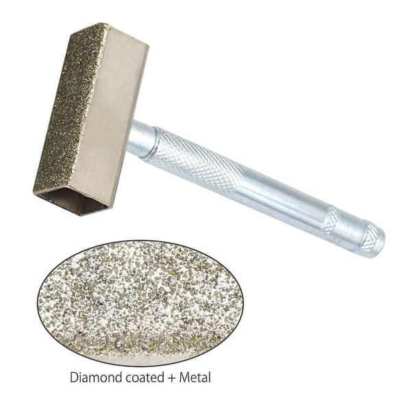 1 stykke slibeskive kommode diamant slibeskive kommode sten bænk slibemaskine dressing værktøj til sandslibning afgratning Silver