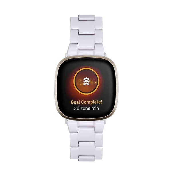 Til Fitbit Versa 3 / Sense Universal Resin Watch Band White