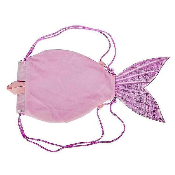 Funklende Sequin Snorpose Havfrue Glitter Rygsæk Shznv L Pink