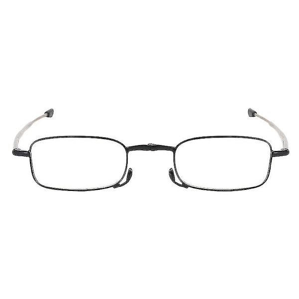 Secure Fit Armless Ultralette sammenleggbare lesebriller med Universal Pod Case, svart
