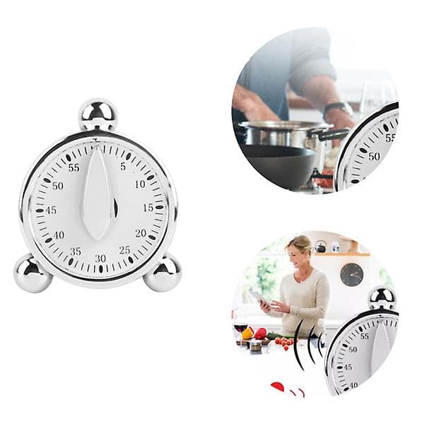 60 minutters køkkenmekanisk timer madlavningsalarmer ur nedtællingstimer