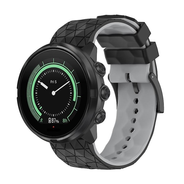 För Suunto 9 tvåfärgade watch Black Grey