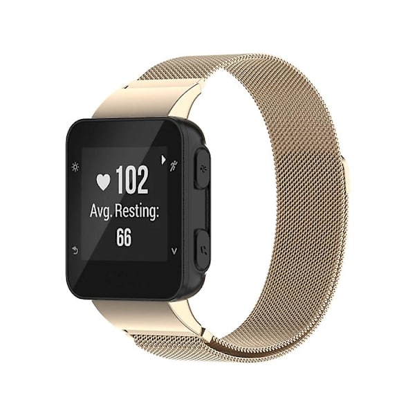 Til Garmin Forerunner 35 / 30 Milanese urbånd Champagne Gold