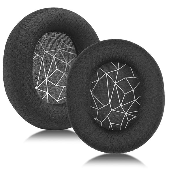 Ørepuder til SteelSeries Arctis 9/Arctis 7/3/5, Udskiftningsørepuder, 1 par sort hvid
