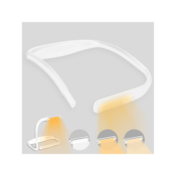 LED Halslæselampe med Foldbare Arme, 3 Farver -