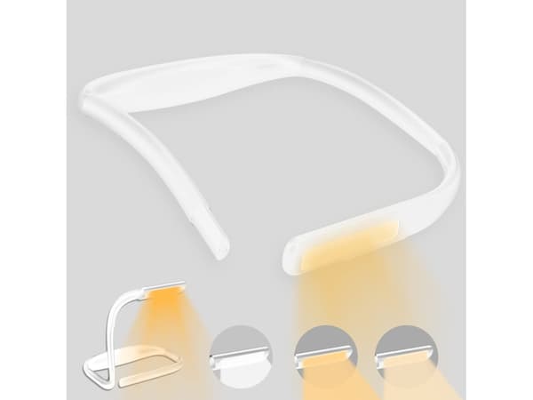 LED-nakke leselys med sammenleggbare armer, 3 farger -