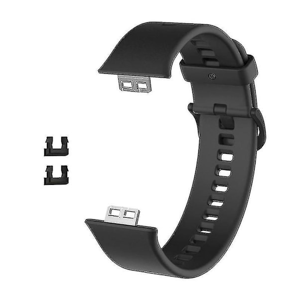 Silikoniranneke Huawei Watch Fit -älykelloon Black