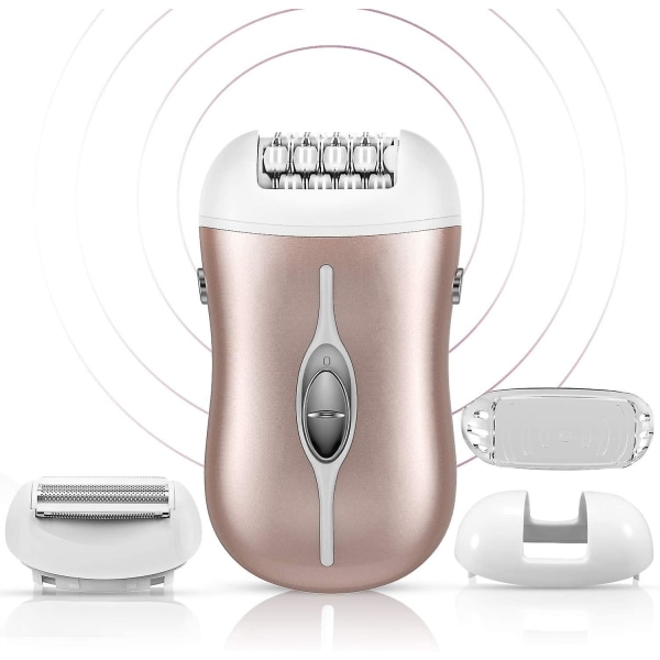 Epilator för kvinnor - 2 i 1 hårborttagning Epilator Electric Lady Rakapparat för bikini, ben, arm, armhålor, haka, uppladdningsbar bikinitrimmer Body Hair Rem