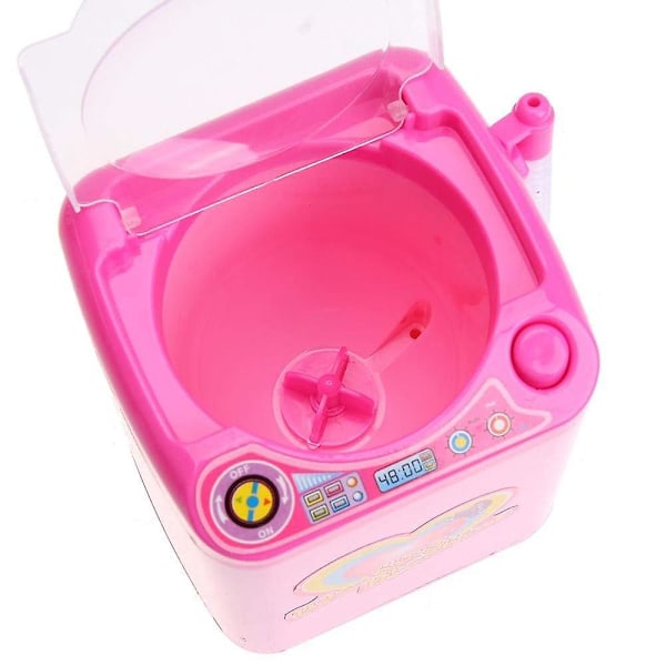 Mini rengjøringsenhet Simulering Automatisk vaskemaskin leketøy Pink