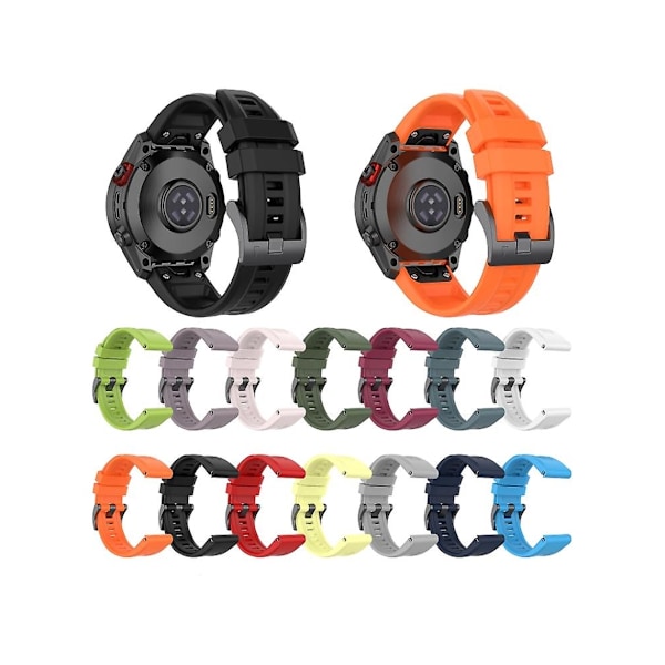 Hihna Garmin Fenix 3 26Mm Silikoni Urheiluranneke Puhdas Väri Punainen