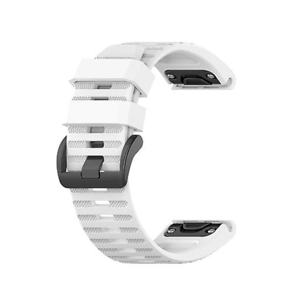 For Garmin Fenix ​​6x Pro 26mm silikonklokkerem White