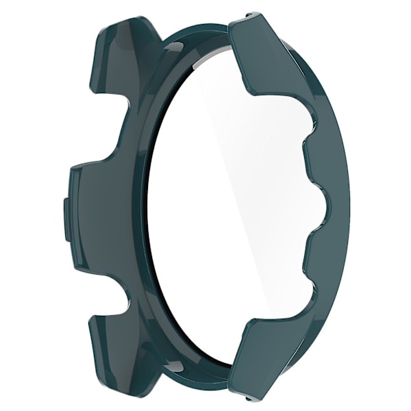 Huamade For Garmin Forerunner 265 Smart Watch Pc case med skärmskydd i härdat glas Blackish Green