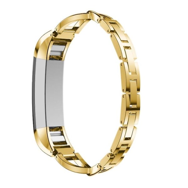 Til Fitbit Alta Smart Watch X-formet metalurbånd gold