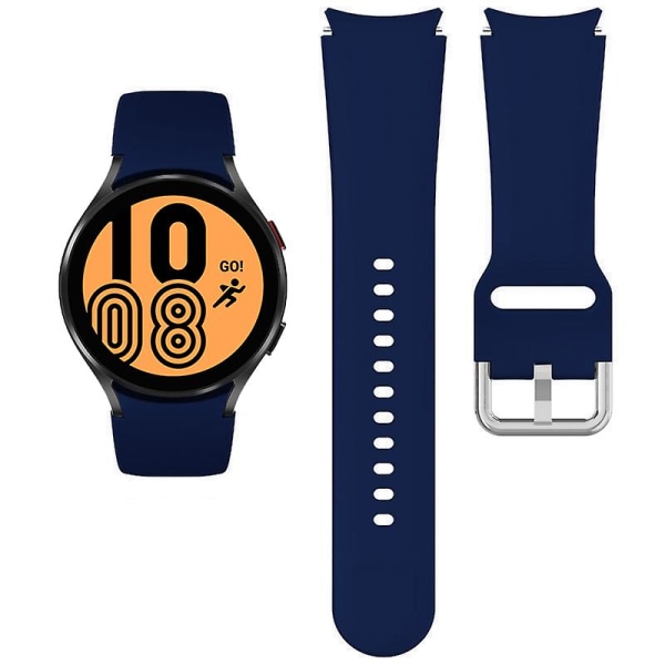 Silikonrem för Samsung Galaxy Watch 5/4 44mm 40mm Galaxy4 Classic 46mm 42mm Sporturband Armband Galaxy Watch 5 Pro 45mm mindnight blue watch 5 4 44mm 40mm