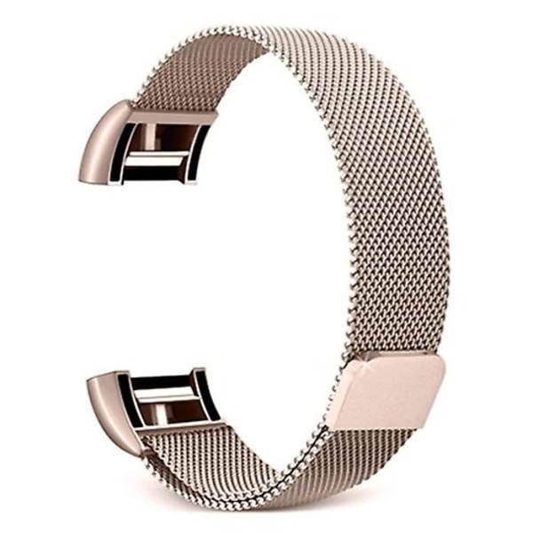Smart Watch - watch i rostfritt stål för Fitbit Charge 2 Champagne Gold