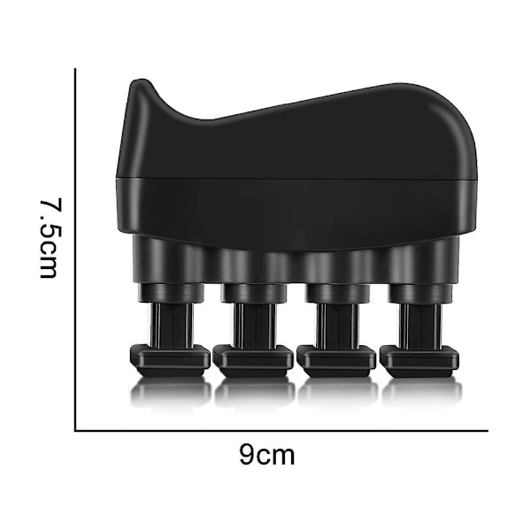 Håndtrener grepstyrketreningssett, finger trener underarmstrener Black