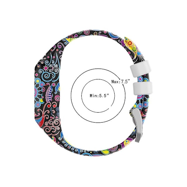 För Garmin Vivofit Jr3 Silicone Printing Watch Band Painted