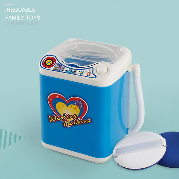 Mini rengöringsenhet Simulering Automatisk tvättmaskin Leksak Blue