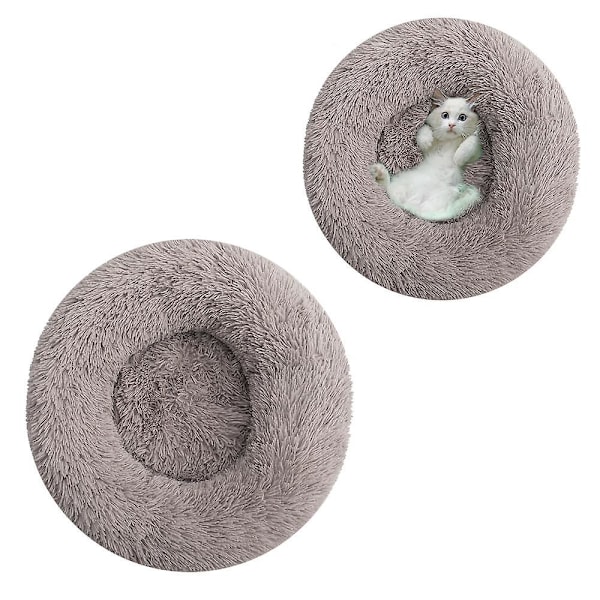 Rolig hundseng Donut katteseng Anti-angst hundseng 60cm C
