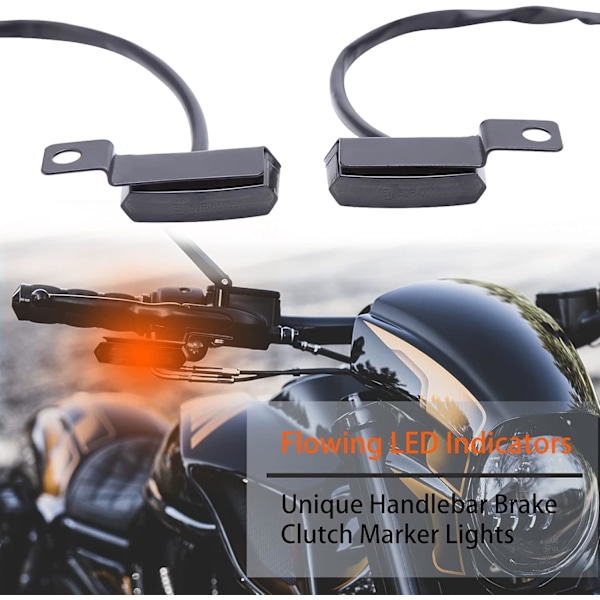 Motorcykel LED Blinklys - Sekventielle Flowing Mini Blinklys