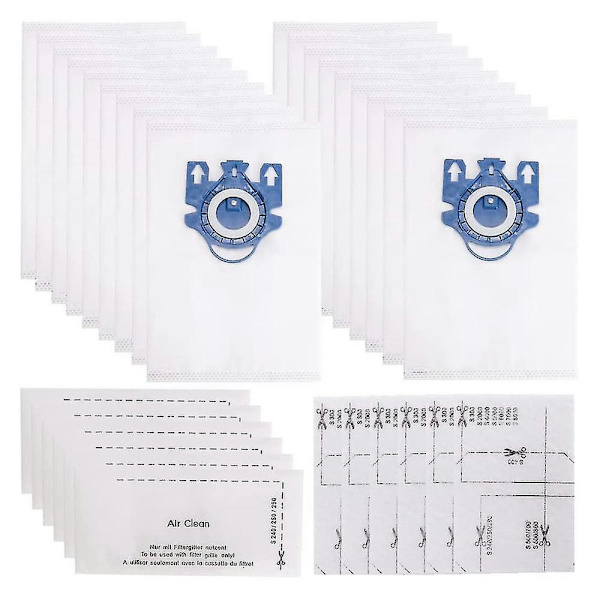Støvsugerposer til 3d Gn Efficiency Bags, Classic C1, Complete C2 C3, S227/s240, S270, S400, S2, S5