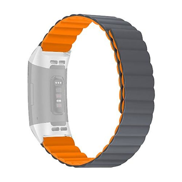 Fitbit Charge 3/4 watch Grey Orange