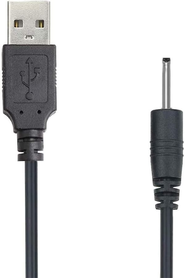 USB -DC 2,0mm kaapeli, nappikuulokkeet USB -dc-laturisovitin Two Pack