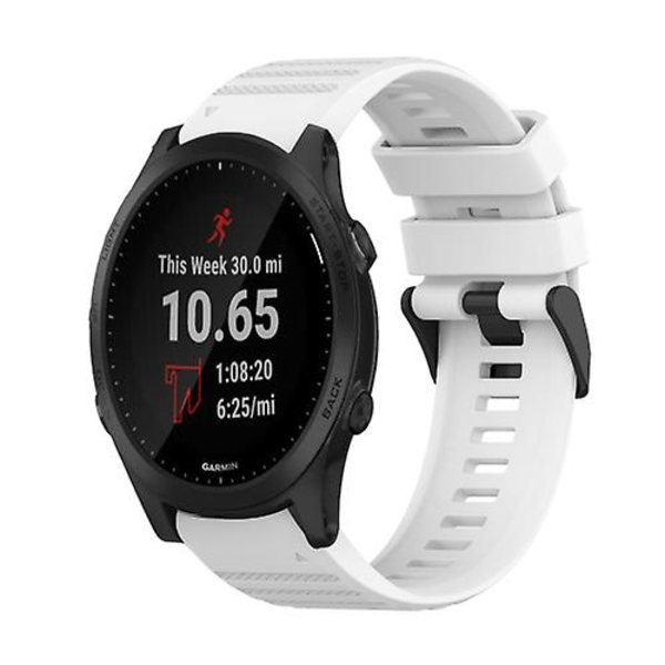 Garmin Forerunner 945 22 mm vaakasuora pintakuvioinen watch irrotustyökalulla White