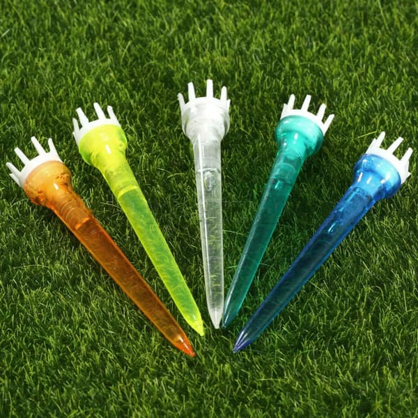 Golf Tees Plastsimulator Klø - Holdbare Treningstees (24 stk)