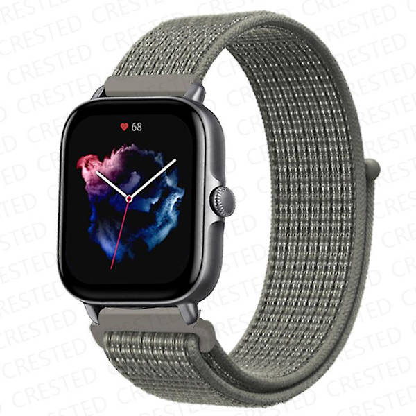 20 mm 22 mm watch för Amazfit Gts/2/2e/4/3/mini Gtr 4/2/3/ pro 47 mm Stratos 3 nylon Pulseira Correa Amazfit bipsband Cloud sweater fog 34 22mm