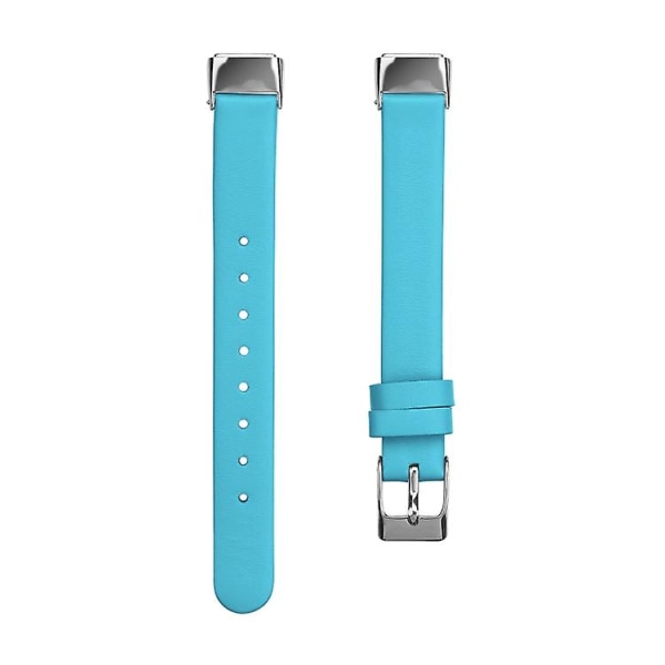 Til Fitbit Luxe læderurrem Blue