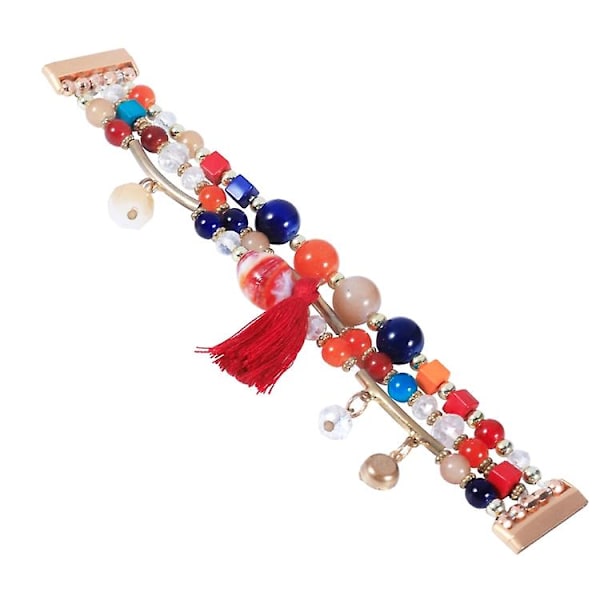För Fitbit Versa 3 / Sense Round Bead Chain Watch Band Colorful