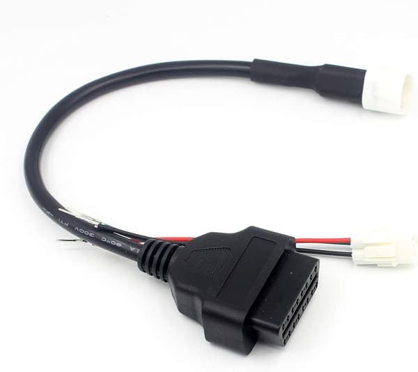 Motorcykel OBD II 16-polet Diagnostisk Adapterkabel