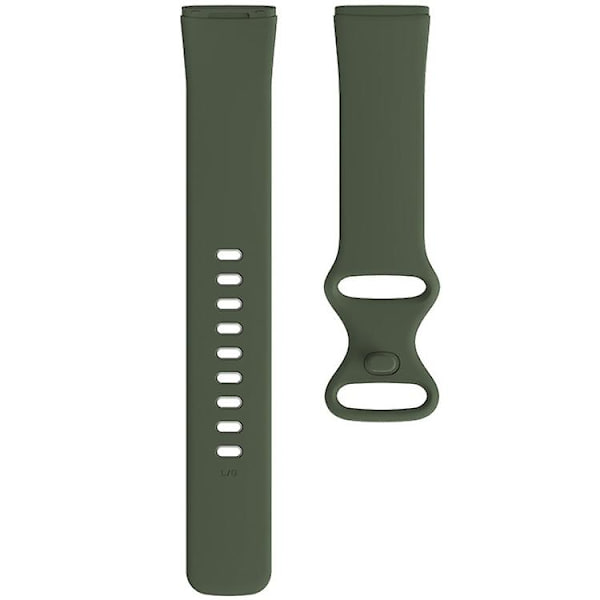 Til Fitbit Versa 3 / Sense silikone urrem Dark Green