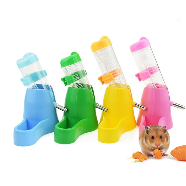 Hamster vannflaske Automatisk dispenser kjæledyr bur vannfôrer for Chinchilla marsvin pinnsvin ilder Blue